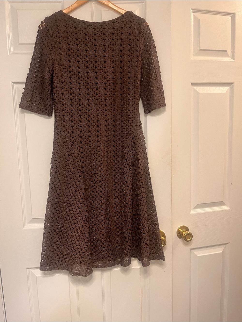 Rabbit Rabbit Rabbit Crocheted grayish Midi Dress 8 - Picture 7 of 10